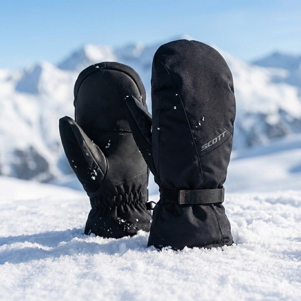 SCOTT Ultimate Warm Waterproof Mitten Black Size L Insulated Ski Snowboard Mitts